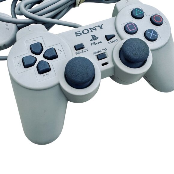 Sony PlayStation 1 PSone Analog Controller Gray Genuine SCPH-110 - Picture 2 of 9